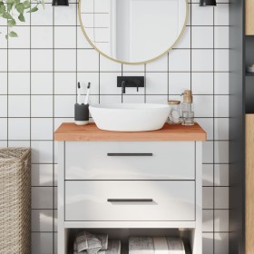 Encimera de baño madera maciza de haya 80x40x4