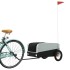 Remolque para bicicleta hierro negro y gris 30