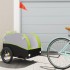 Remolque para bicicleta hierro negro y verde 45