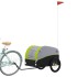 Remolque para bicicleta hierro negro y verde 45