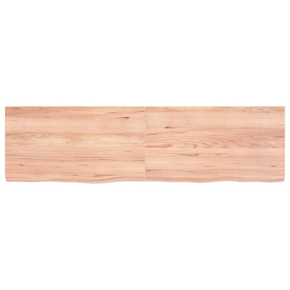 Tablero mesa madera roble tratada marrón claro 180x50x(2-6)