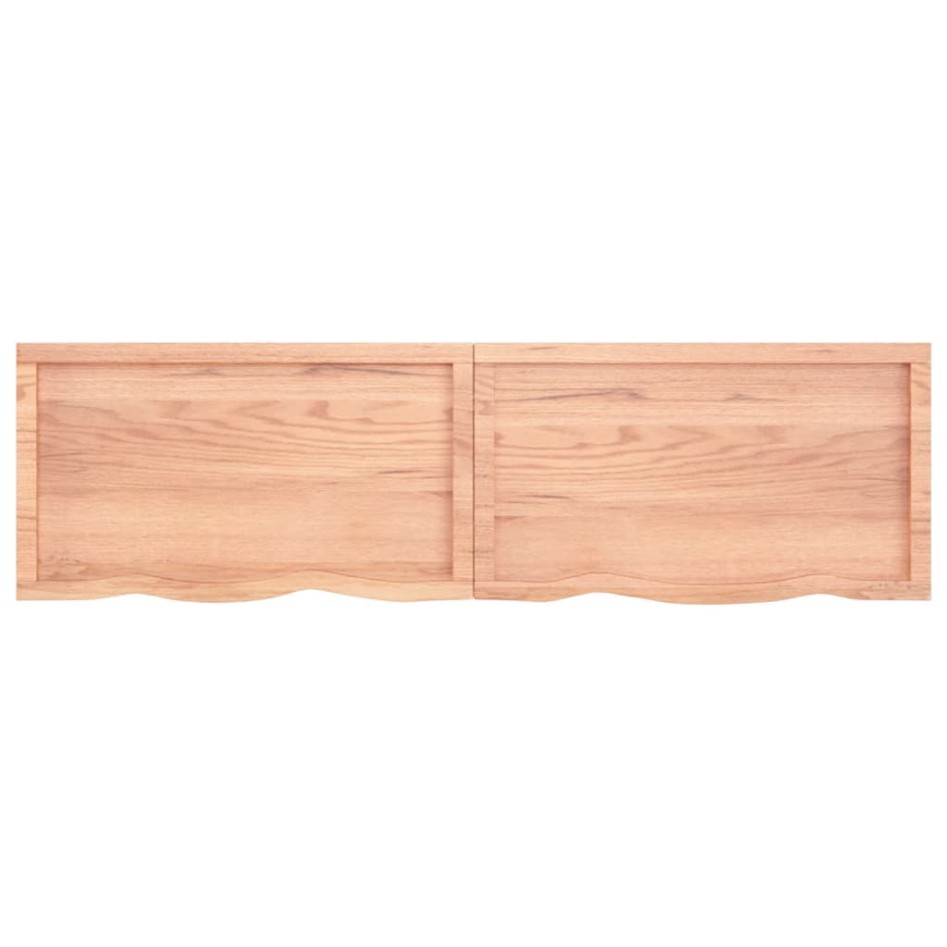 Tablero mesa madera roble tratada marrón claro 180x50x(2-6)