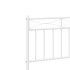 Estructura cama sin colchón con estribo metal blanco 80x200