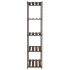 Estantería de 5 niveles madera maciza pino marrón 80x38x170