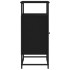 Aparador de madera de ingeniería negro 69x35x80
