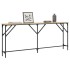Mesa consola madera de ingeniería roble Sonoma 180x23x75