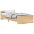 Estructura de cama sin colchón madera roble Sonoma 90x200