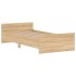 Estructura de cama sin colchón madera roble Sonoma 90x200