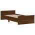 Estructura de cama sin colchón madera marrón roble 90x200