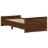 Estructura de cama sin colchón madera marrón roble 90x200