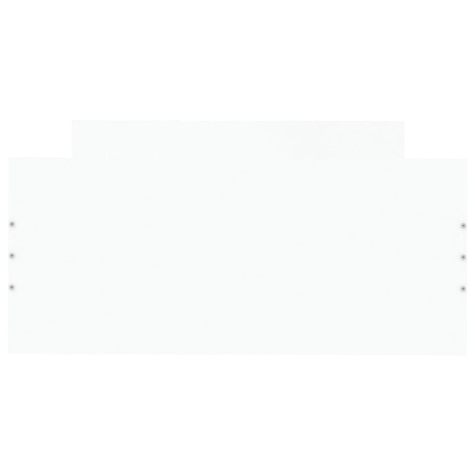 Estructura de cama madera de ingeniería blanca 90x200