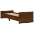 Estructura de cama sin colchón madera marrón roble 75x190