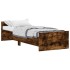 Estructura cama sin colchón madera roble ahumado 75x190