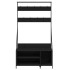Perchero con zapatero negro 100x41x184
