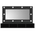 Mueble con espejo y LED negro 90x31,5x62