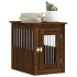 Jaula para perros madera de ingeniería roble marrón 45x62x59