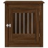 Jaula para perros madera ingeniería roble marrón 64,5x80x71