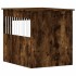 Jaula para perros madera ingeniería roble ahumado 64,5x80x71