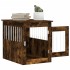 Jaula para perros madera ingeniería roble ahumado 55x75x65