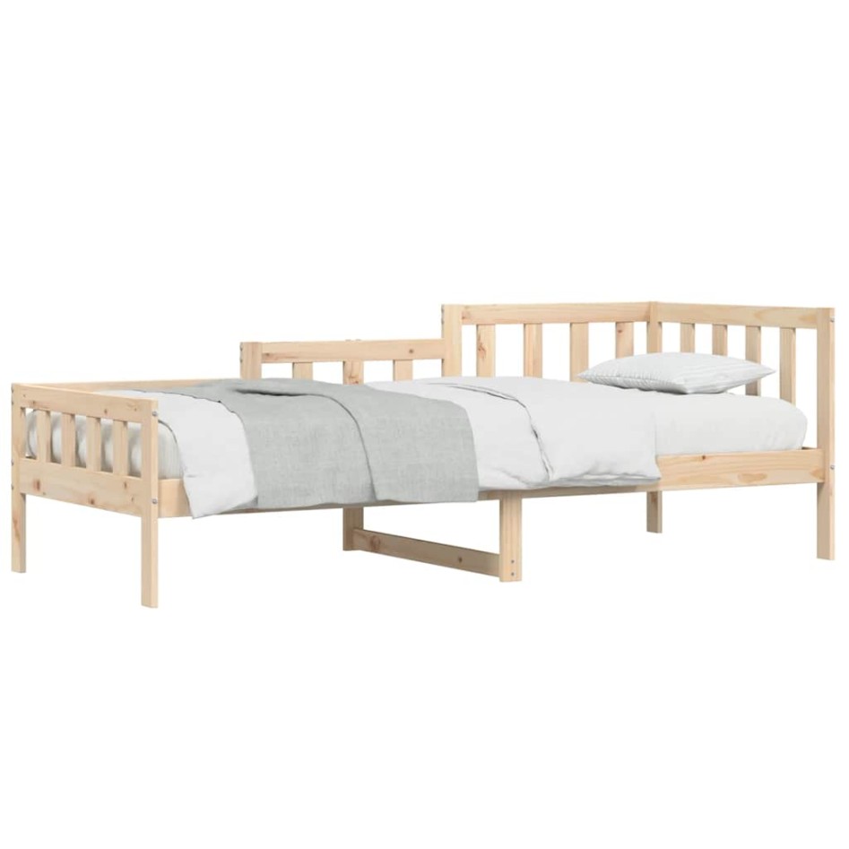 Sofá cama sin colchón madera maciza de pino 80x200