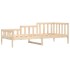 Sofá cama sin colchón madera maciza de pino 80x200