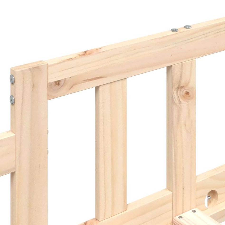 Sofá cama sin colchón madera maciza de pino 80x200