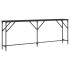 Mesa consola madera de ingeniería negra 200x29x75
