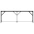Mesa consola madera de ingeniería negra 200x29x75