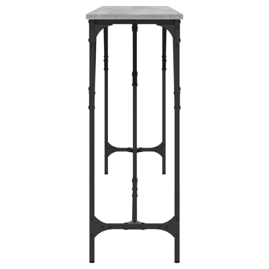 Mesa consola madera de ingeniería gris Sonoma 200x29x75