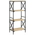Librería 4 estantes madera ingeniería roble Sonoma 59x35x132
