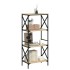 Librería 4 estantes madera ingeniería roble Sonoma 59x35x132
