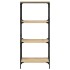 Librería 4 estantes madera ingeniería roble Sonoma 59x35x132