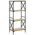 Librería 4 estantes madera ingeniería roble Sonoma 59x35x132