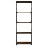 Librería 5 estantes madera ingeniería roble ahumado