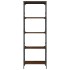 Librería 5 estantes madera ingeniería roble marrón