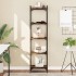 Librería 5 estantes madera ingeniería roble ahumado