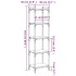 Librería 5 estantes madera ingeniería roble ahumado