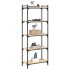 Librería 5 estantes madera ingeniería roble Sonoma 60x30x154