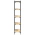 Librería 5 estantes madera ingeniería roble Sonoma 60x30x154