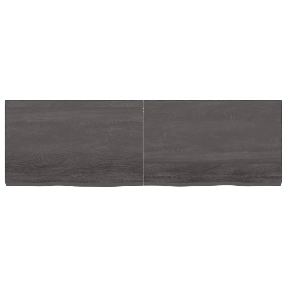 Tablero mesa madera roble tratada marrón oscuro 160x50x(2-6)