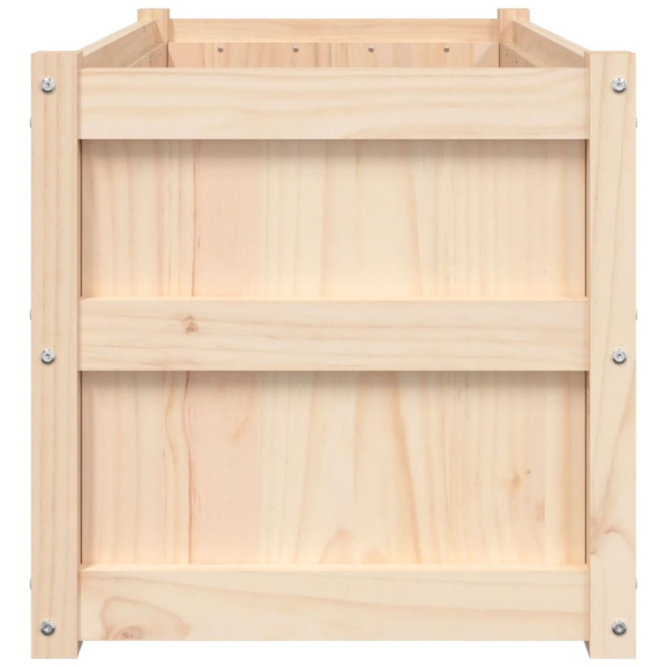 Jardinera de madera maciza de pino 90x50x50