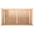 Jardinera de madera maciza de pino 90x50x50