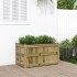 Jardinera de madera de pino impregnada 90x50x50
