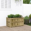 Jardinera de madera de pino impregnada 90x50x50 cm