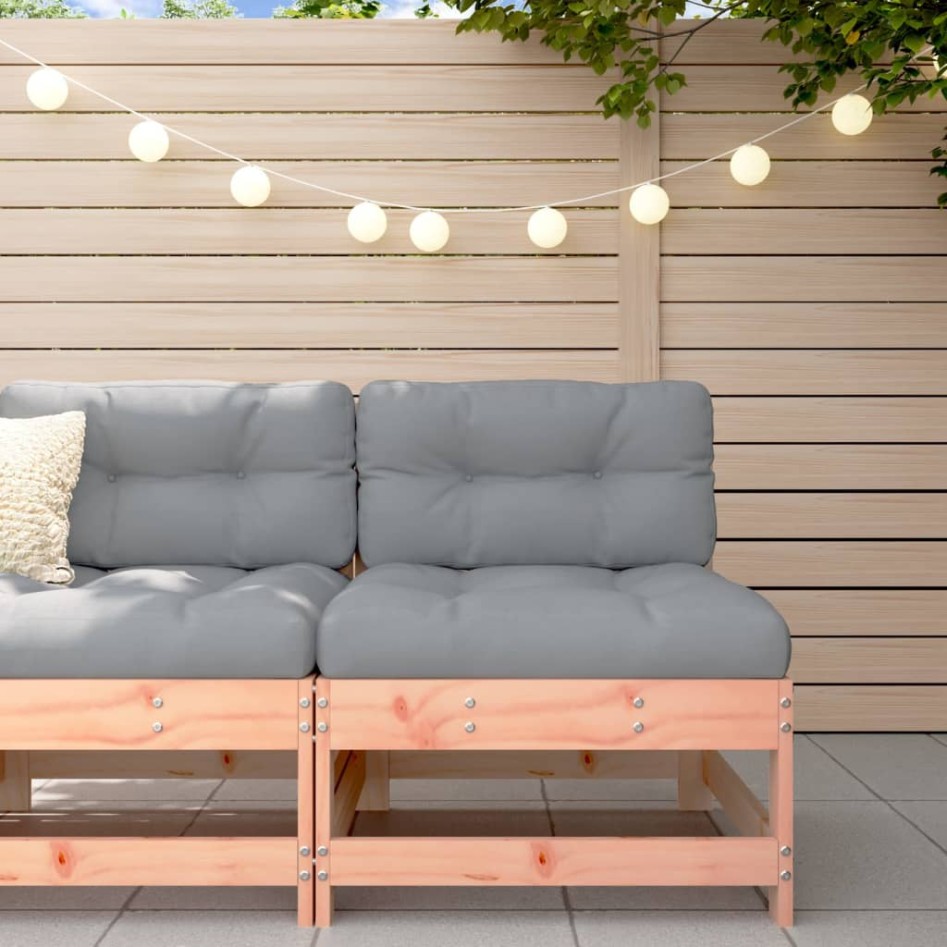 Sofá central de jardín madera maciza