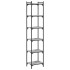 Librería 6 estantes madera ingeniería gris Sonoma 40x30x188