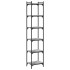 Librería 6 estantes madera ingeniería gris Sonoma 40x30x188