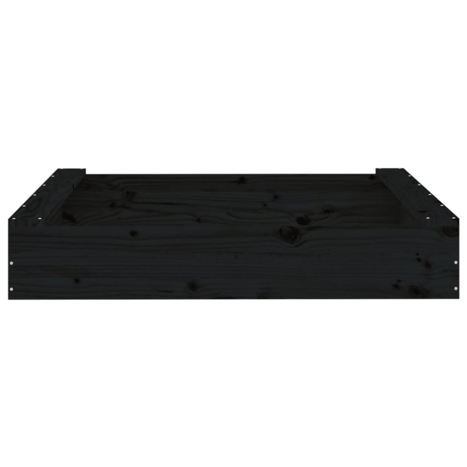 Arenero con asientos cuadrado madera maciza de pino