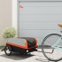 Remolque para bicicleta hierro negro y naranja 45
