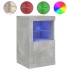Aparador con luces LED madera de ingeniería gris